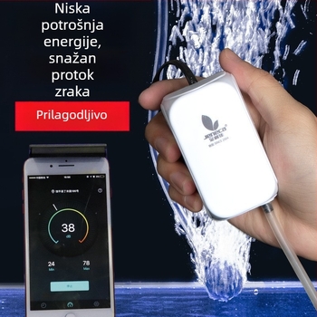 Jeneca Jinlijia Pumpa za kisik u akvariju — mala tiha kućna pumpa zraka; oksigenator i oksigenerator; težina 500 g; buka < 40 dB; napajanje AC