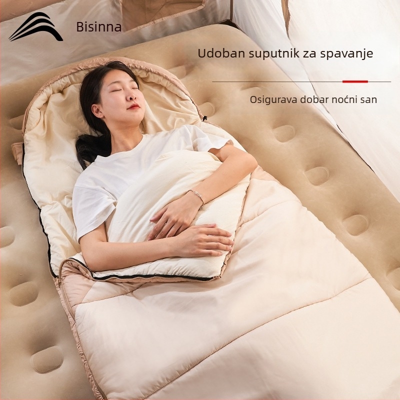 BSWolf vanjski spavaći vrećica za odrasle – punilo Down-Cotton, podstava od 100% pamuka, oblik omotnice, težina 1,6 kg