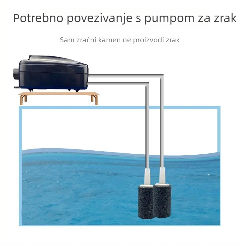 Kamen za aeriranje akvarija — materijal: keramika visoke temperature, 100 g, Pengyi, model Bubble Stone