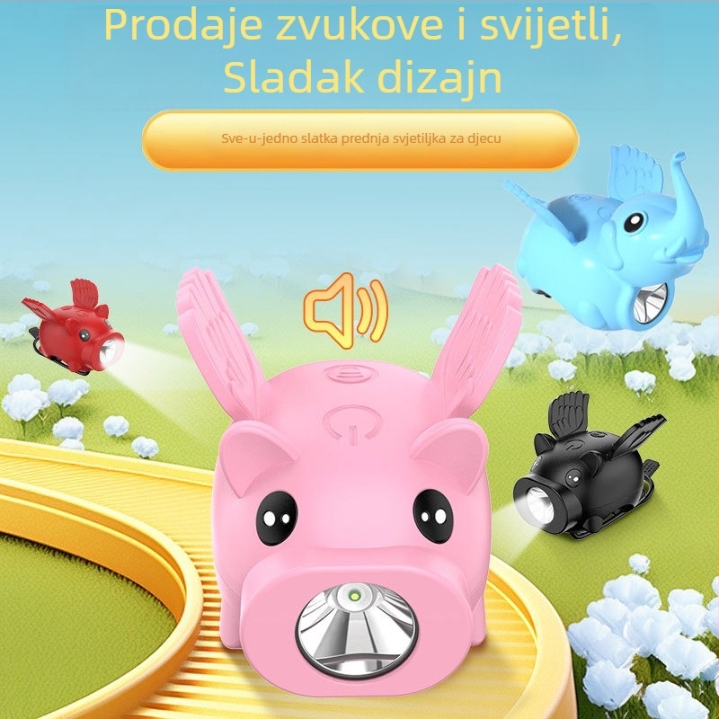 Dječje biciklističko svjetlo s karikaturnim dizajnom, visoka svjetlina za noćnu vožnju - Tianqi brand, prilagođeno obrađivanje dostupno, Nije uvezeno, Bez privatnih marka