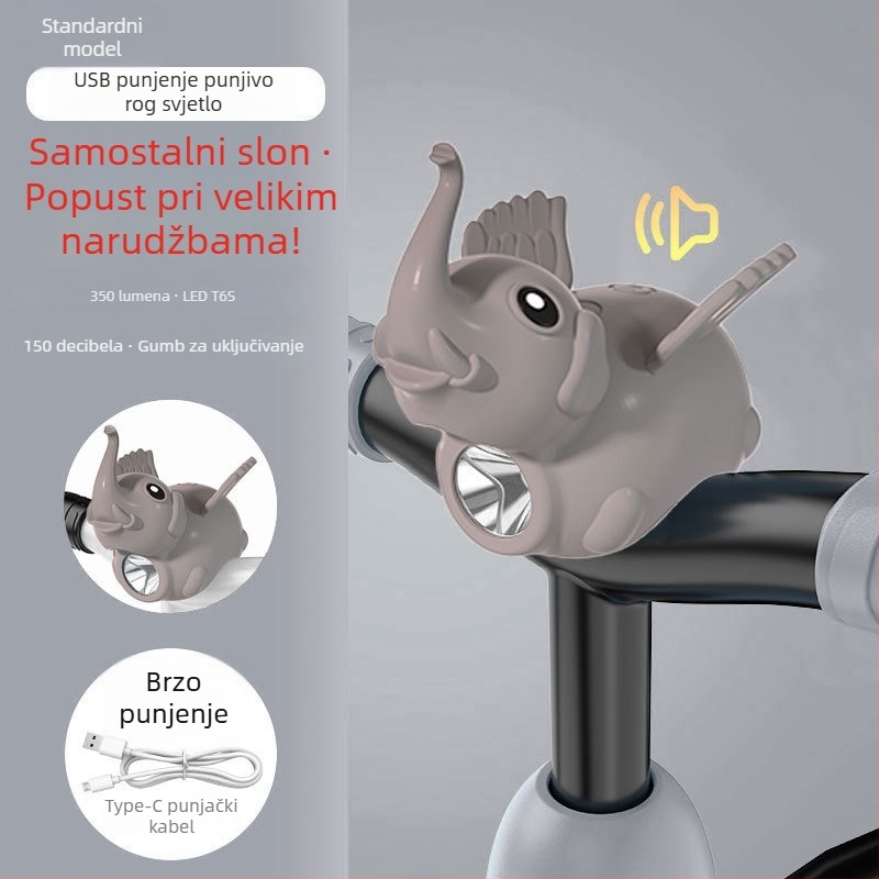 Dječje biciklističko svjetlo s karikaturnim dizajnom, visoka svjetlina za noćnu vožnju - Tianqi brand, prilagođeno obrađivanje dostupno, Nije uvezeno, Bez privatnih marka