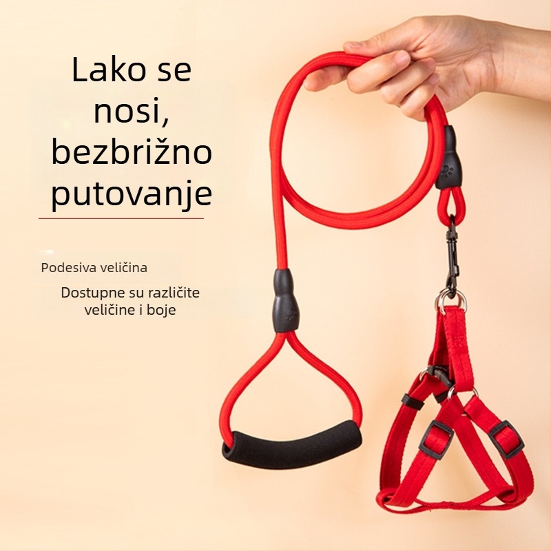 Povodac za psa u stilu prsluka, s jednim remenom (Materijal: svila cvjetovi • Kategorija proizvoda: privjesak • Kategorija: lančići i užad za kućne ljubimce)
