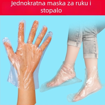 Jednokratni plastični pokrov za stopalo, proziran, debljina 0,06 mm, otporan na ulje i izolaciju od onečišćenja, porijeklo Anhui