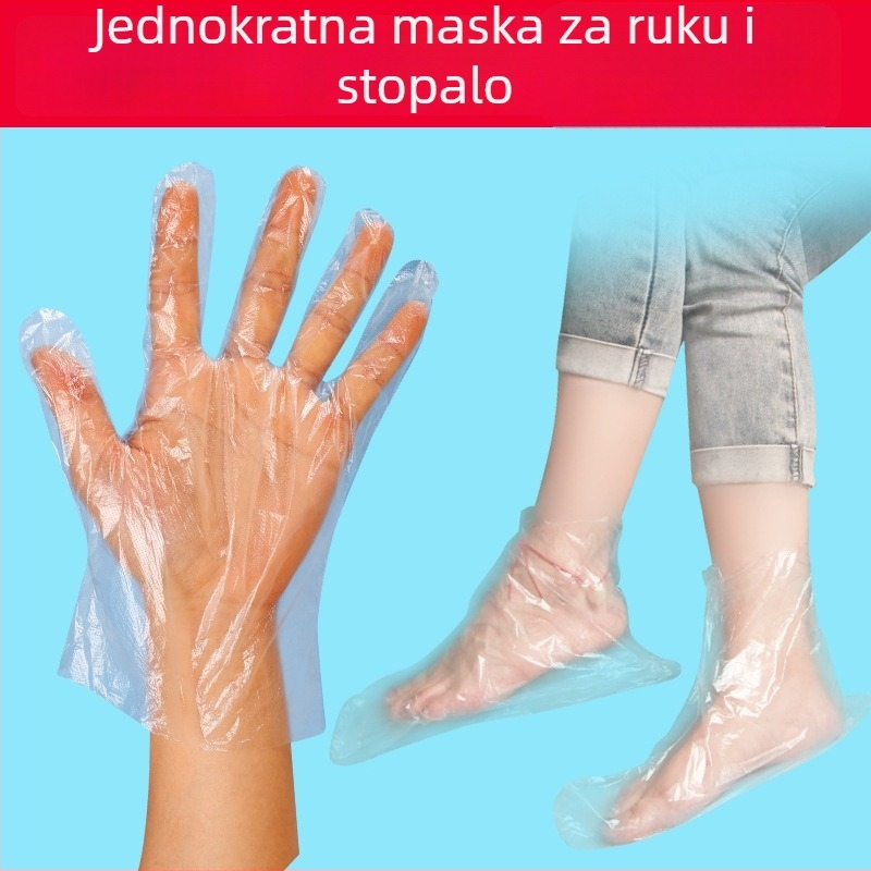 Jednokratni plastični pokrov za stopalo, proziran, debljina 0,06 mm, otporan na ulje i izolaciju od onečišćenja, porijeklo Anhui
