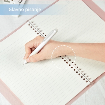 Studentski bilježnica s odvojivim listovima, 30 listova, kvalitetan papir