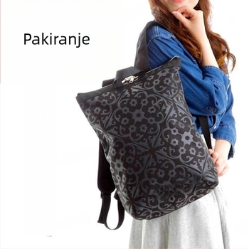 Platneni ruksak za putovanje sa zatvaračem, podstava od poliester, unutarnja džep, otporan na habanje