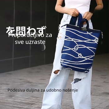 Platneni ruksak za putovanje sa zatvaračem, podstava od poliester, unutarnja džep, otporan na habanje