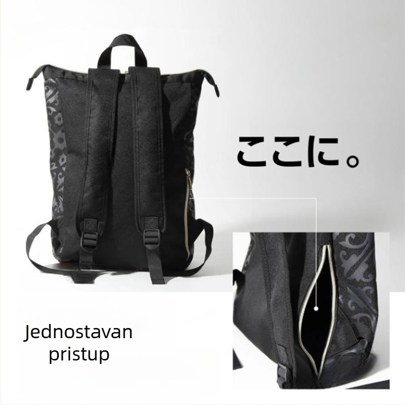 Platneni ruksak za putovanje sa zatvaračem, podstava od poliester, unutarnja džep, otporan na habanje