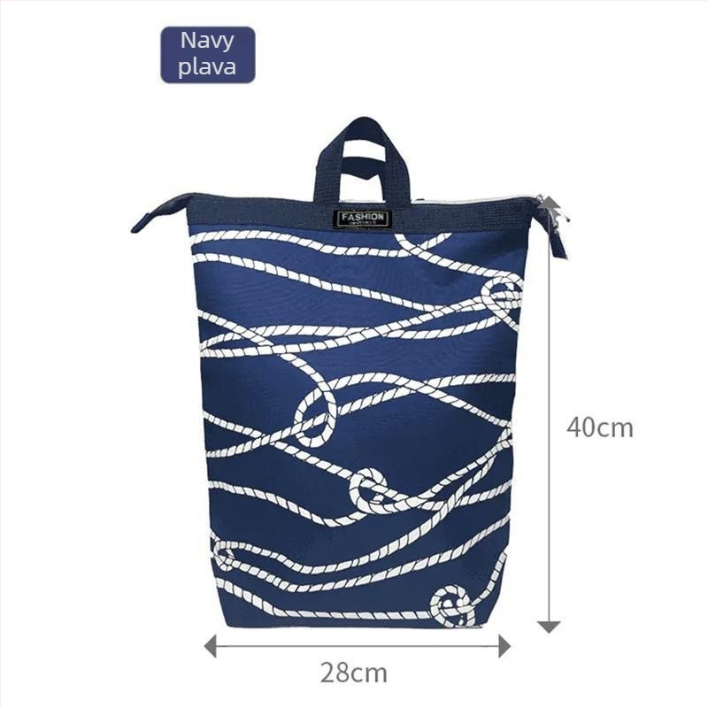 Platneni ruksak za putovanje sa zatvaračem, podstava od poliester, unutarnja džep, otporan na habanje