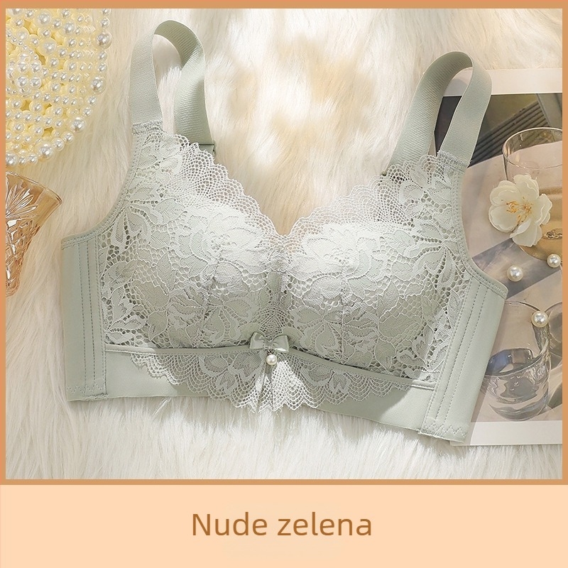 Bežični čipkasti grudnjak za male grudi — oblikovanje, sprječavanje opuštanja i širenja, seksi čipka, podesivi obim