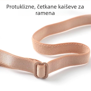 Ženski ljetni tanak čipkasti grudnjak s košaricama u obliku kunićih ušiju, bešavni push-up, odvojive naramenice, stražnje dvostruko kopčanje