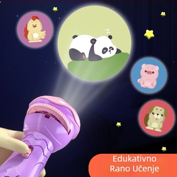 Projektor LED igračka za djecu – projekcija zvjezdane noći, plastika, uzrast 4–6 godina