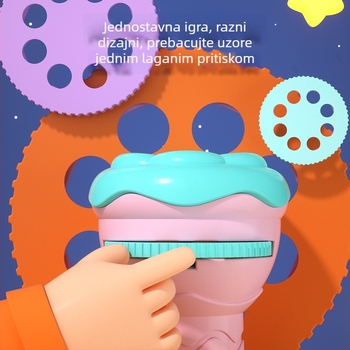 Projektor LED igračka za djecu – projekcija zvjezdane noći, plastika, uzrast 4–6 godina