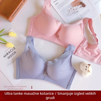 Bežični grudnjak s punim košaricama za žene s punim grudima, lagano podstavljeni, plus-size oblikovanje i smanjenje