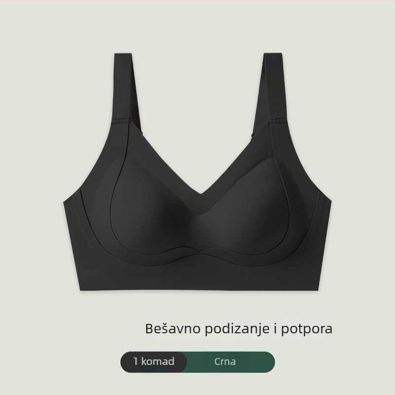 Grudnjak s punim košaricama, tanke oblikovane košarice, prozračni najlon s podstavom od spandexa, fiksne naramenice, stražnje četiri reda kopči