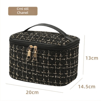 Šmink torbica Xiaoxiangfeng, kubičnog oblika, platnene, višestruka namjena, za putovanja (Model: Xiaoxiangfeng kozmetička torbica; Oblik: Kubičan; Materijal: Platno; Funkcija: Višestruka namjena; Namjena: Putovanja)