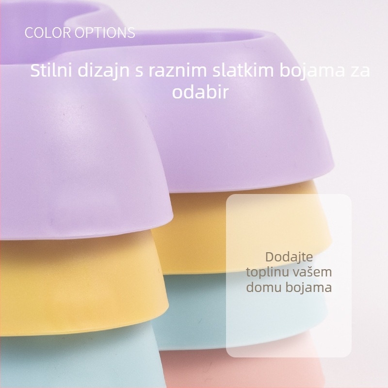 Spora zdjela za pse s usporavanjem izlijevanja, sprječavanje gušenja i protuklizna površina – Plastični pribor za hranjenje, Marka Pidge