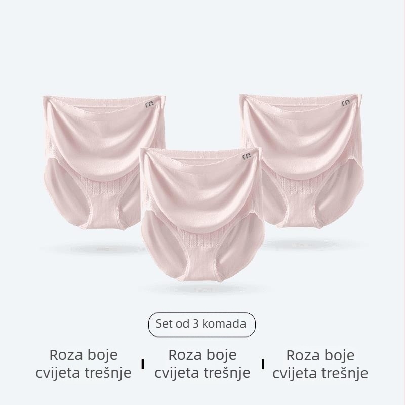 Trudničko donje rublje, 3 komada, visok struk, prozračna mrežasta tkanina, pamukova podstava u prepone