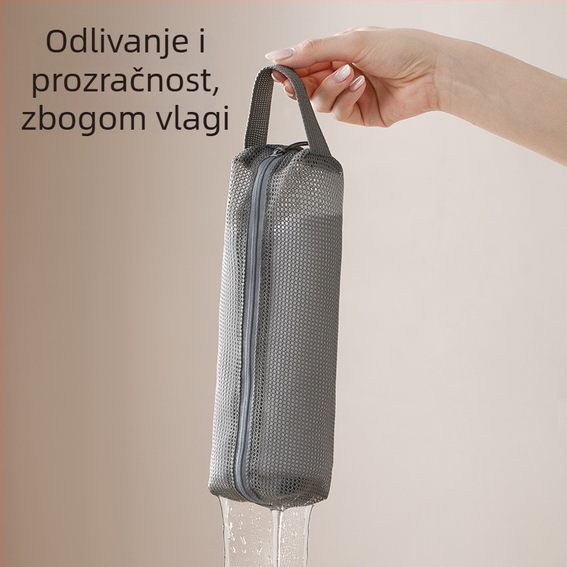 FaSoLa putna kozmetička torbica, kubični oblik, poliester, višefunkcionalna