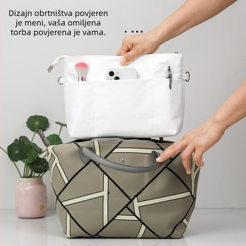 Torbica za šminku od Dupont papira, kubičnog oblika, japanskog stila, višenamjenska, za putovanja