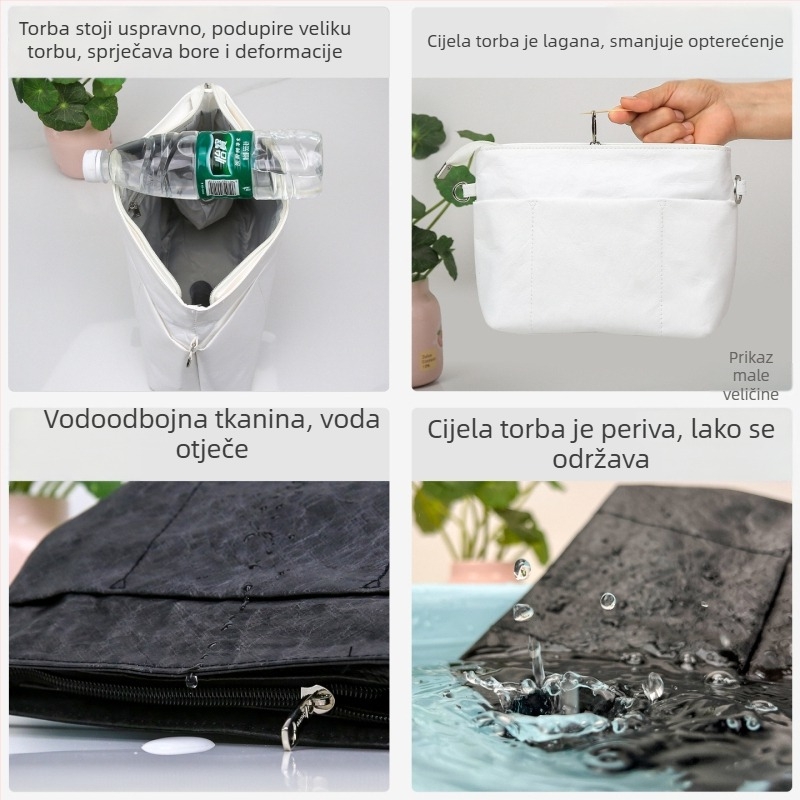Torbica za šminku od Dupont papira, kubičnog oblika, japanskog stila, višenamjenska, za putovanja