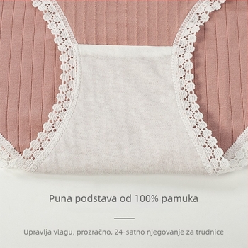 Trudničke gaćice, niska linija struka, 100% pamuk, podstava u preponi od pamuka, za sve sezone