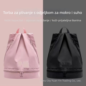 Torba za plivanje, kubični oblik, suho-mokro odvajanje, vodootporan poliester, višenamjenska za putovanja i skladištenje u kupaonici