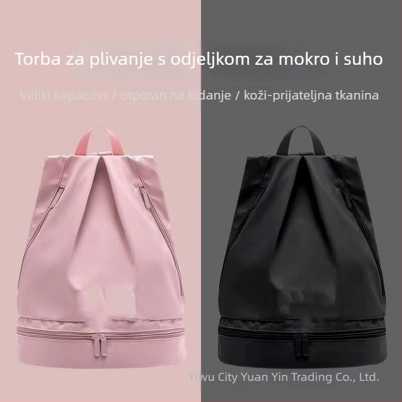 Torba za plivanje, kubični oblik, suho-mokro odvajanje, vodootporan poliester, višenamjenska za putovanja i skladištenje u kupaonici