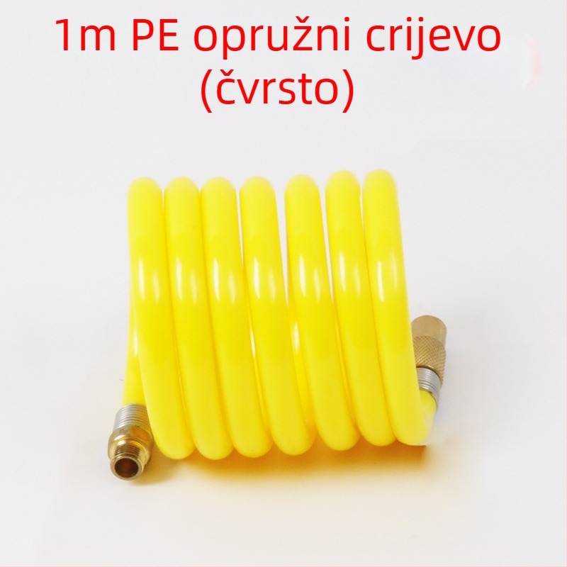 Automobilska pumpa za zrak s produžnim crijevom - jedan cilindar, 120W, 45 L/min, plastika + metal, USB punjenje