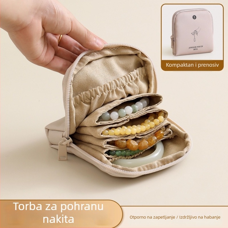 Organizator nakita s pregradama - PU koža, Ručna torba, Moderni minimalistički stil, Višenamjenska (Materijal: PU; Stil: Moderni minimalistički; Oblik: Ručna torba; Funkcija: Višenamjenska; Skladištenje: Putovanje, Kozmetika, Desktop skladištenje)