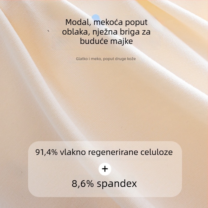 Modal trudničko donje rublje, visoka struka, antibakterijsko, pamučna podstava