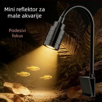 LED svjetlo za akvarij za aquascaping – potpuno spektrum, ušteda energije, aluminijska legura, 3W