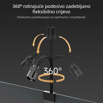 LED svjetlo za akvarij za aquascaping – potpuno spektrum, ušteda energije, aluminijska legura, 3W