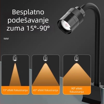LED svjetlo za akvarij za aquascaping – potpuno spektrum, ušteda energije, aluminijska legura, 3W