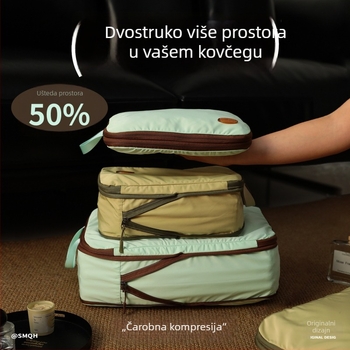 Mikio Aoi torba za pohranu odjeće, kubni oblik, najlon, sklopiva, za putovanja — organizator donjeg rublja, kozmetike i odjeće