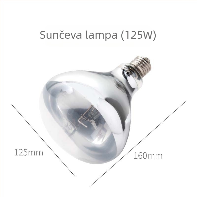 Reptizoo Lampa za gmazove s punim spektrom UVB/UVA, 100W, staklena, 0,28 kg, za Kornjače