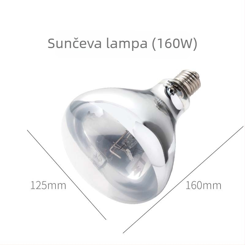 Reptizoo Lampa za gmazove s punim spektrom UVB/UVA, 100W, staklena, 0,28 kg, za Kornjače