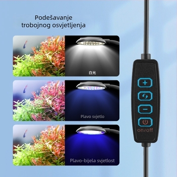 Klip LED svjetlo za akvarij s biljkama – USB niska napetost, noćno svjetlo
