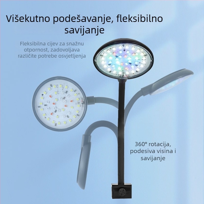 Klip LED svjetlo za akvarij s biljkama – USB niska napetost, noćno svjetlo