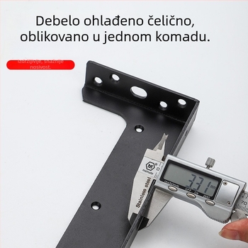 Težak L-oblik nosač za viseće ormariće i TV, od čelika, elektroplatirano, moderan jednostavan dizajn