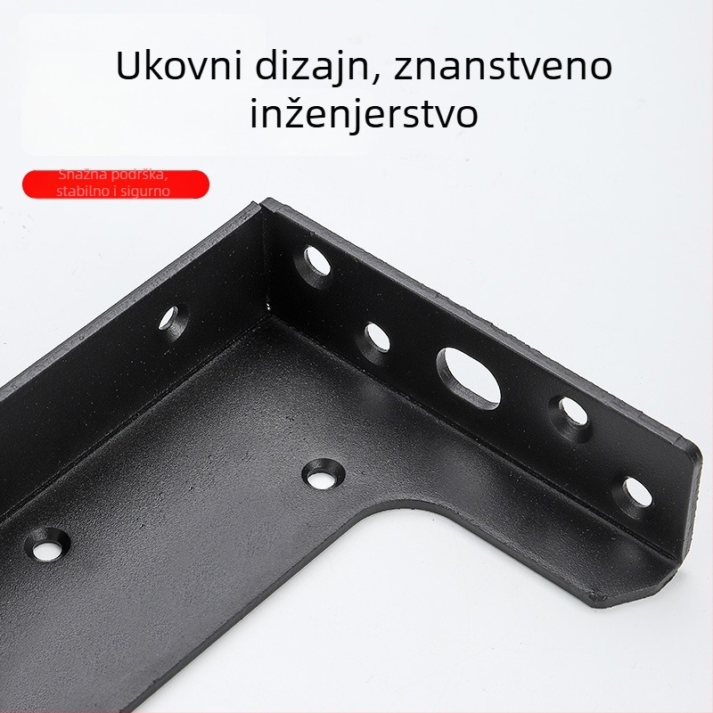 Težak L-oblik nosač za viseće ormariće i TV, od čelika, elektroplatirano, moderan jednostavan dizajn