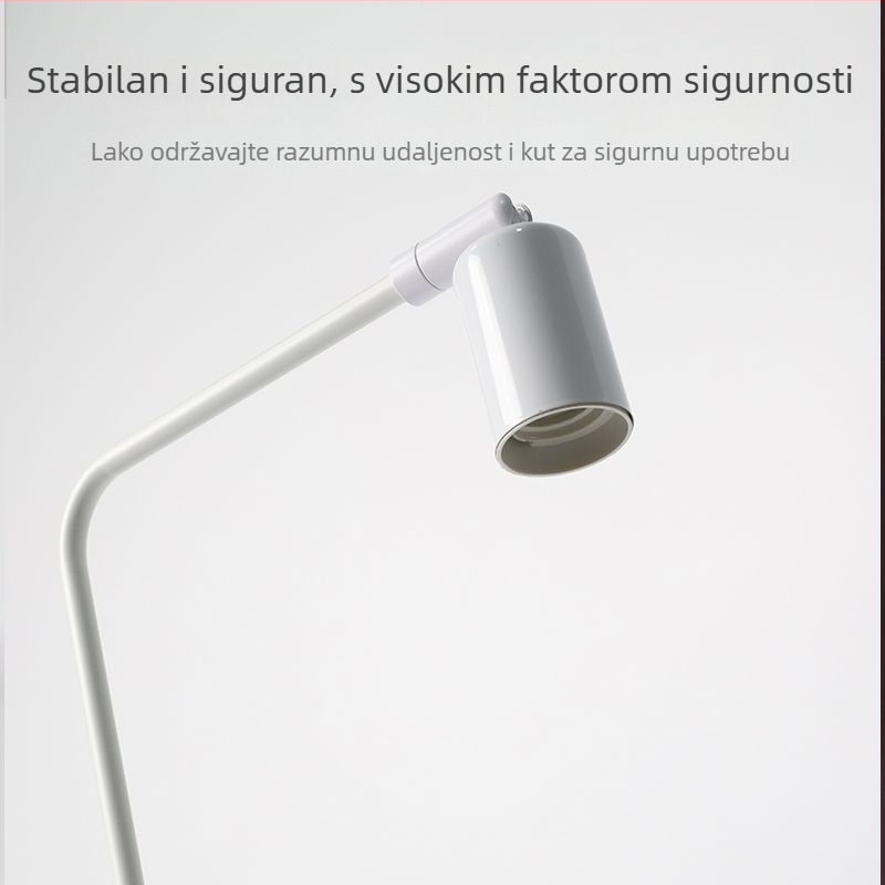 LED svjetlo za akvarij s E27 navojem, držač za montažu, potpuno spektrum za vodene biljke, podesiva visina