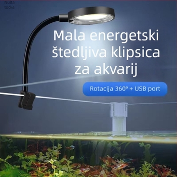 LED svjetlo za akvarij s klipom – potpuno spektralno osvjetljenje za vodene biljke, USB napajanje