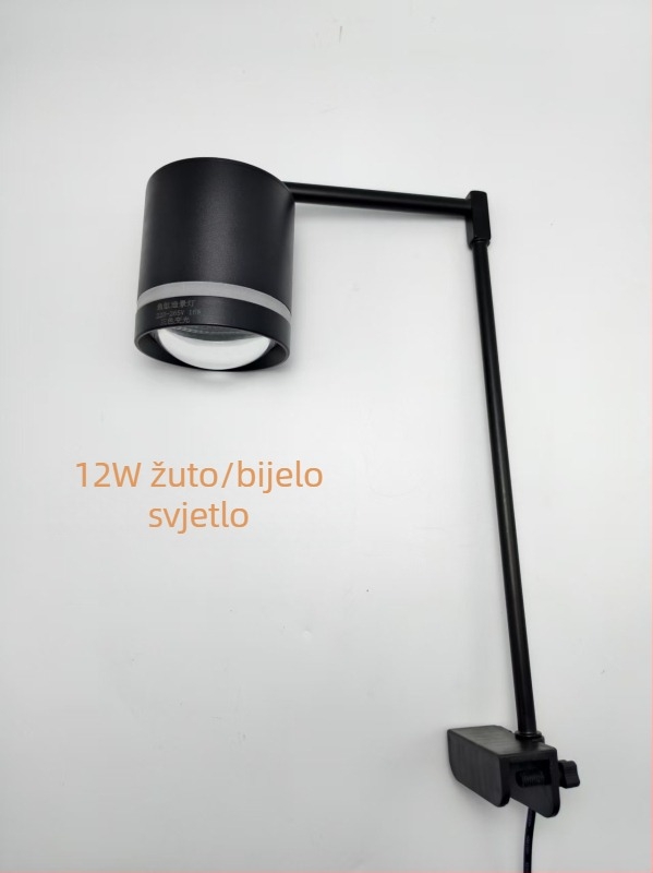 Akvarijski LED rasvjetni sustav, potpuno spektralno, energetski učinkovit, trobojna prilagodba, 15W, COB leća iz aluminijske legure