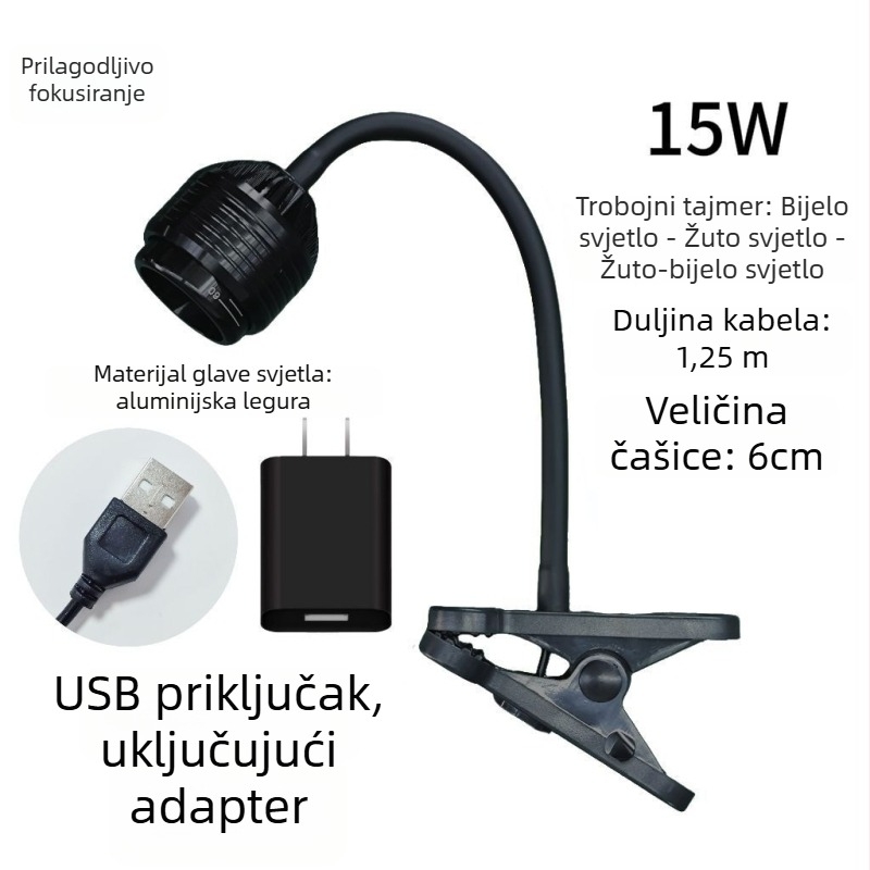 Lampa za akvarij, keramijski lonac za uzgoj riba, spremnik s vodom, dopunsko svjetlo za vodene biljke (Materijal: Drugo; Podrijetlo: Drugo; Uvoz: Ne; Snaga: Drugo; Težina: Drugo)