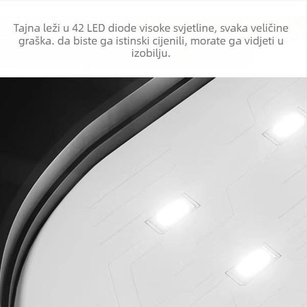 LED klip lampica za akvarij s punim spektrom i prikazom temperature (RGB, 8W)
