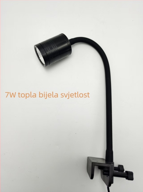 LED rasvjeta za akvarij s punim spektrom, aluminijska legura kućište, 7W, podesiva tri boje, tajmer