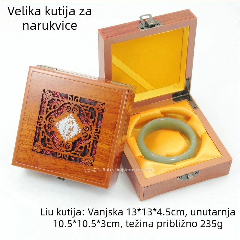 Drvena kutija za narukvice i ogrlice — luksuzna kutija za izlaganje nakita, Aolan Jewelry