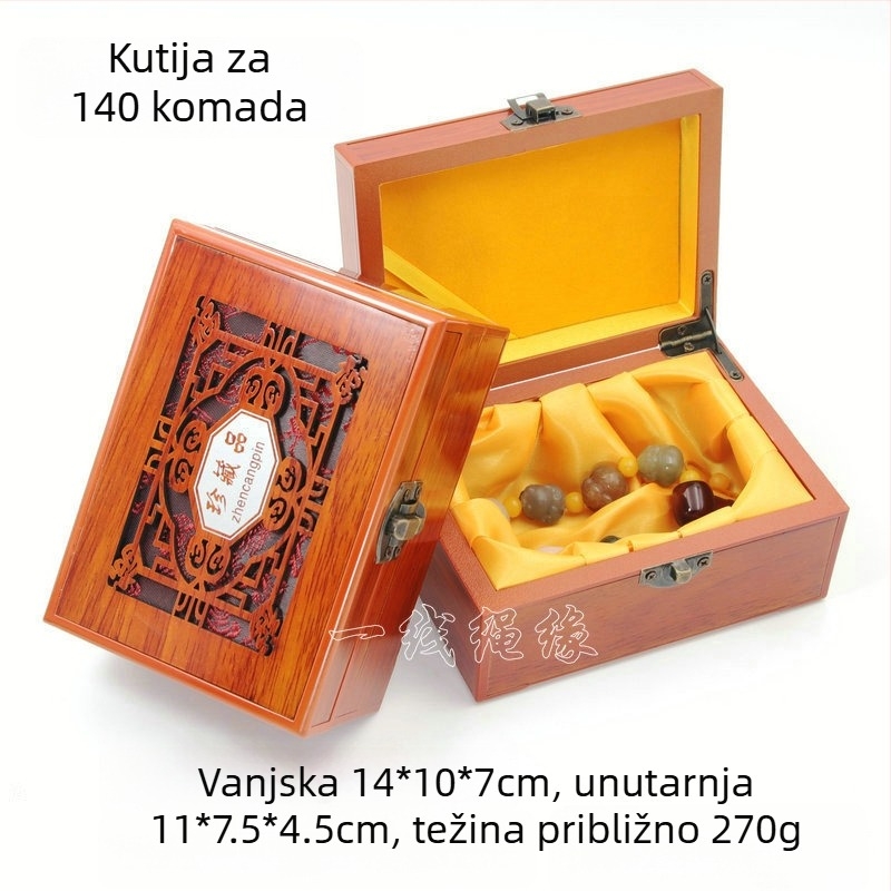 Drvena kutija za narukvice i ogrlice — luksuzna kutija za izlaganje nakita, Aolan Jewelry