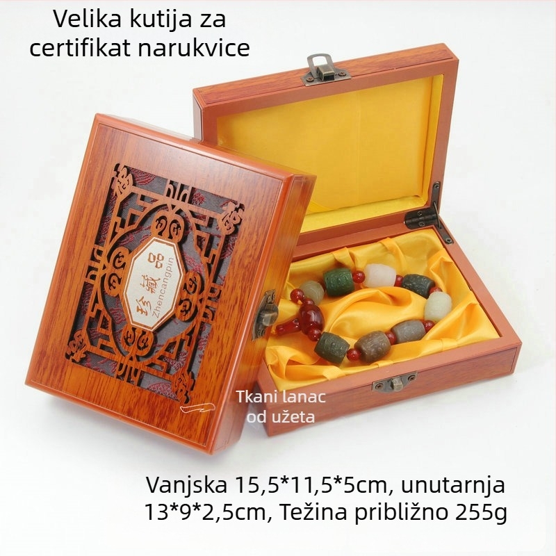 Drvena kutija za narukvice i ogrlice — luksuzna kutija za izlaganje nakita, Aolan Jewelry